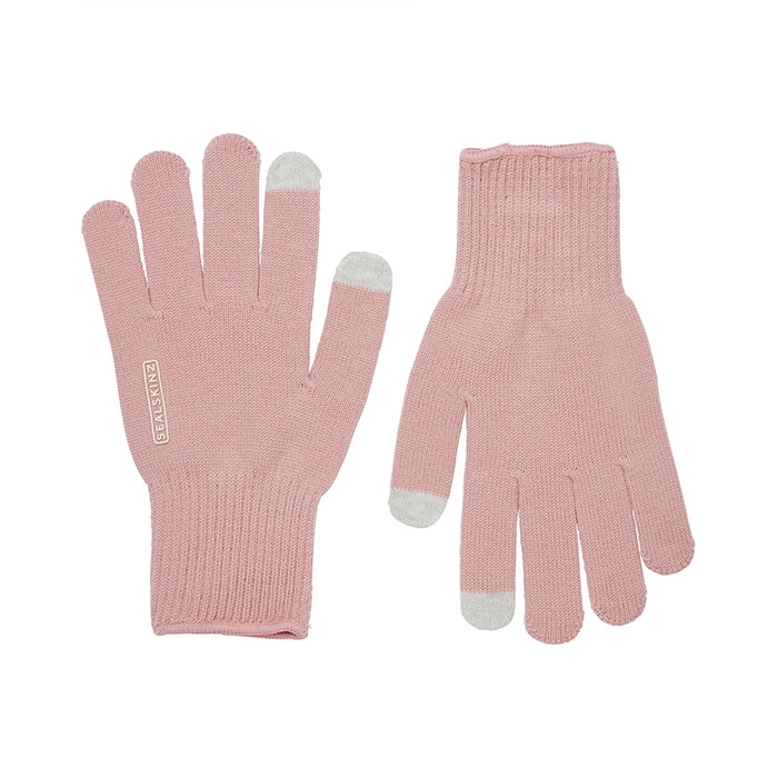 Sealskinz Hanworth Merino Handsker - Pink Tilbud!
