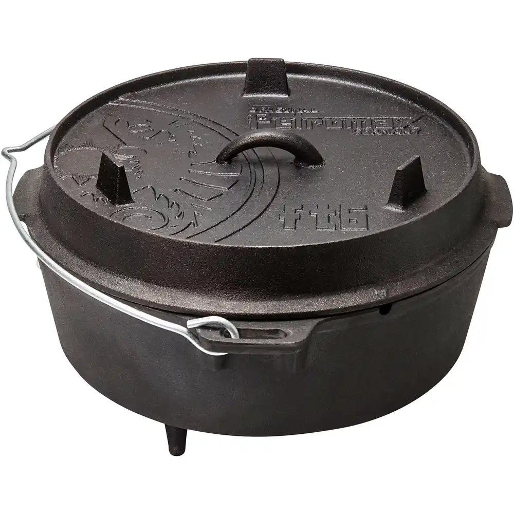 Petromax Dutch Oven med Fødder til Udendørs Madlavning