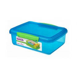 Sistema 2L Blå Madkasse - Hurtig Levering til Frokosten!