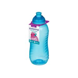 Sistema 330ml Twist N Sip Blå Drikkeflaske på tilbud