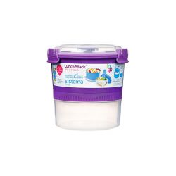 Sistema 965ml Madkasse To Go i Lilla - Hurtig Levering!