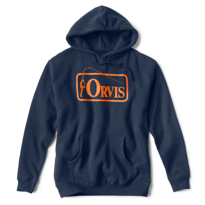 Orvis Bent Rod Badge Hoodie Navy