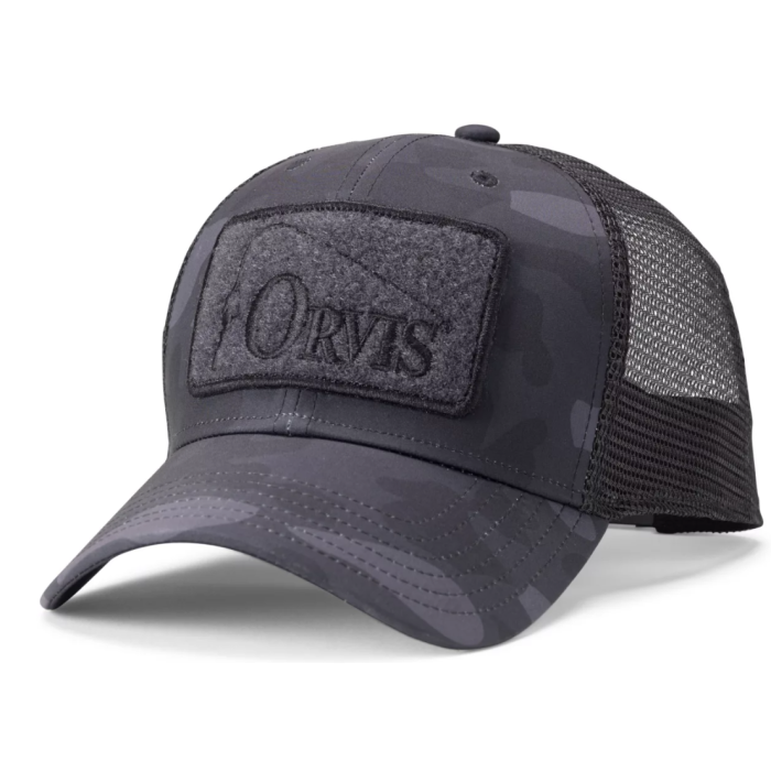 Orvis   Camo Trucker Cap Blackout Camo