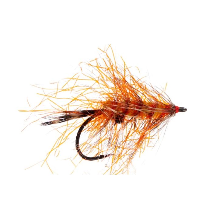 A. Jensen Polar Chenille Shrimp i Orange - Fluefiskeri