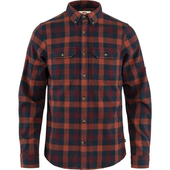 Fjällräven Mørkeblå Slim Fit Herreskjorte på Udsalg