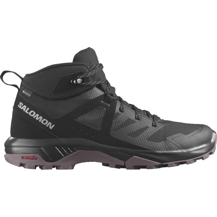 Salomon Exeo Mid Gtx Kvinder   Damer  Sort Moonscape      Uk     Vandrestøvler