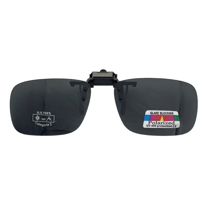 Hurricane Clip On Solbrille Square Smoke