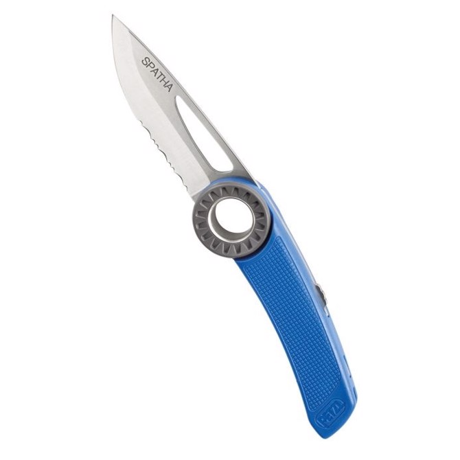 Petzl Spatha Foldekniv Blå - Perfekt til Klatring!