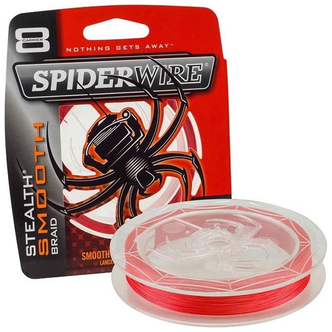 Spiderwire Stealth 240m Rød Fletline til Havfiskeri