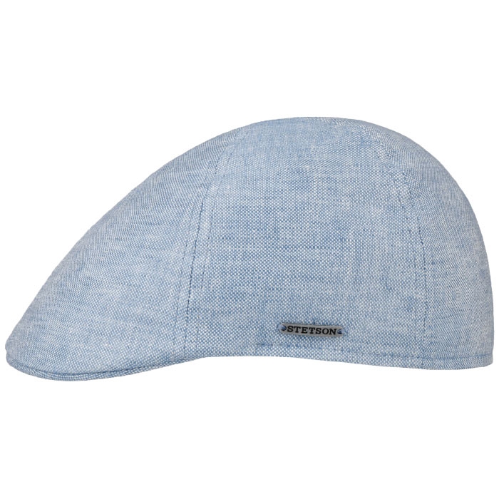 Stetson Texas Hør Sixpence Cap i Blå Melange - Must-Have!