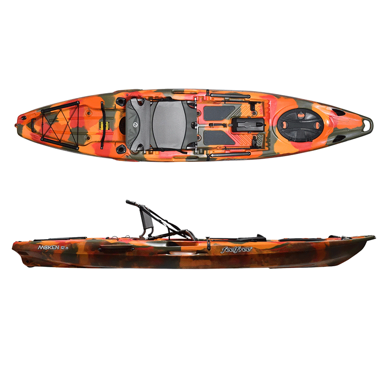 Moken 12.5 PDL Fire Camo - Fiskekajak på tilbud!