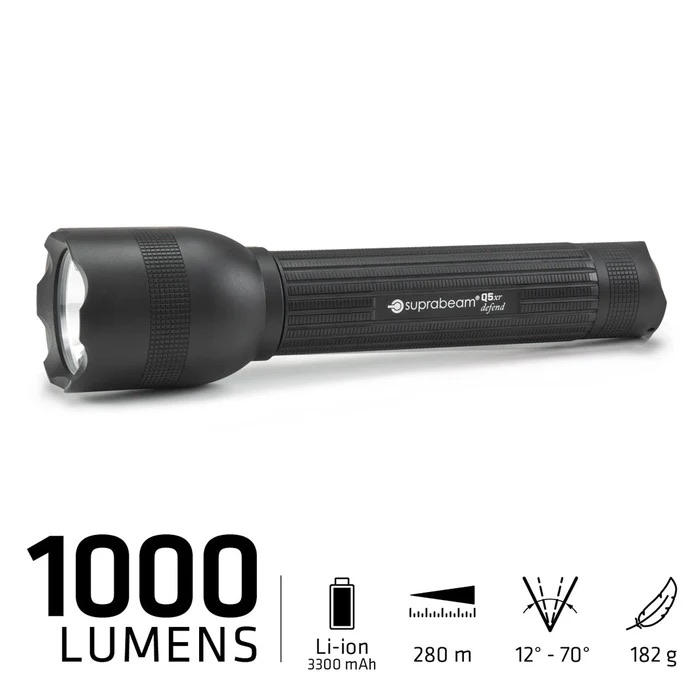Suprabeam Q5xr Defend 1000 Lumen Genopladelig Lygte