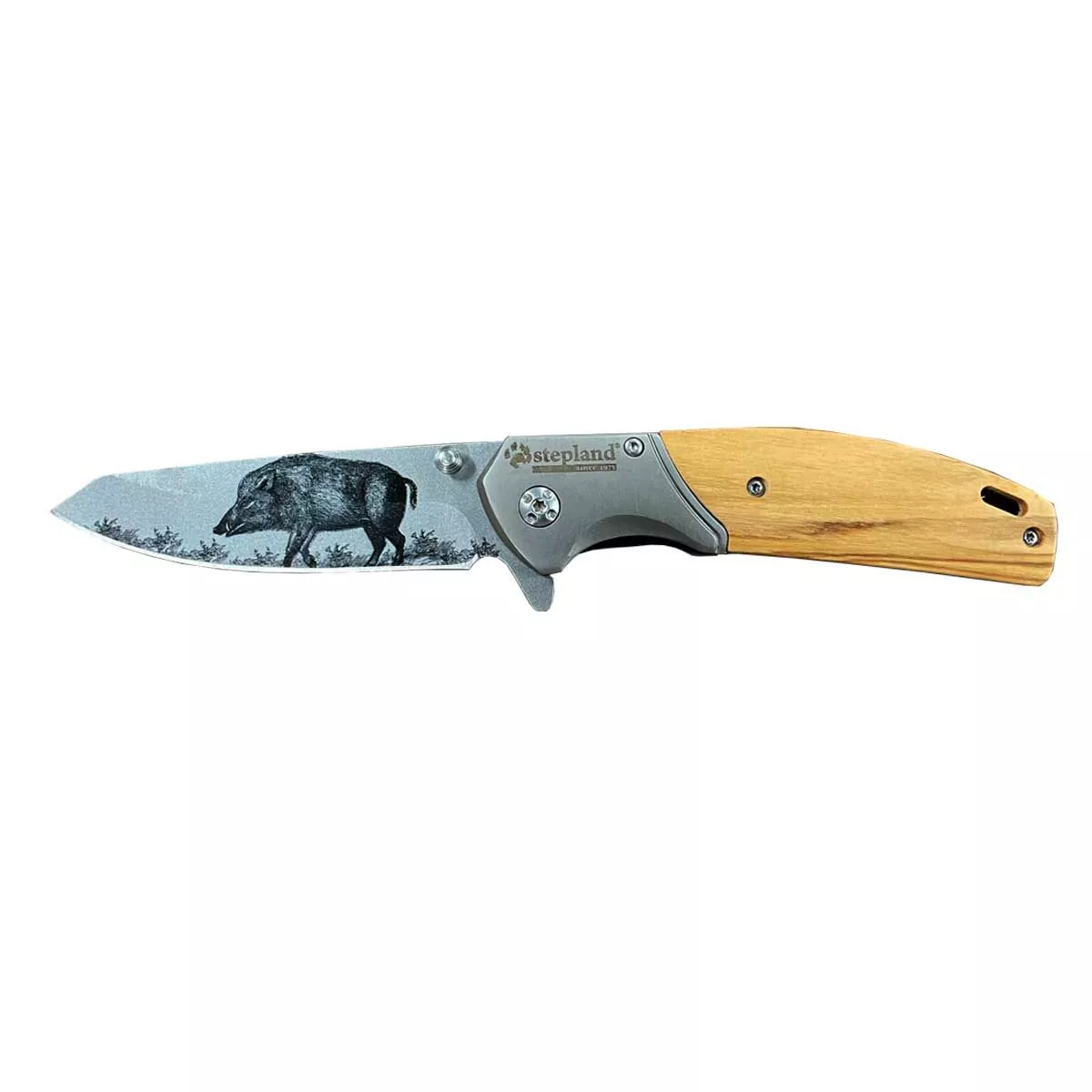 Foldekniv med Vildsvin - 8 cm Blad fra Nordic Hunter