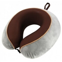 Travelsafe Memory Foam Nakkepude   Grey   Brown Rejsepude