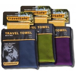 Travelsafe Traveltowel Microfiber L   X   Cm   Purple   Str  Stk    Håndklæde