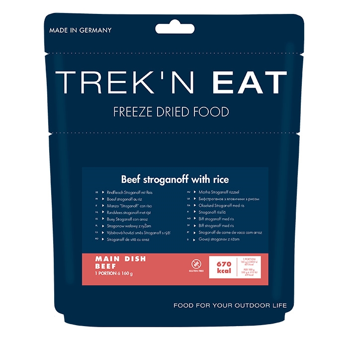 Trek N Eat Bøf Stroganoff Med Ris  Glutenfri   Kcal    Mad