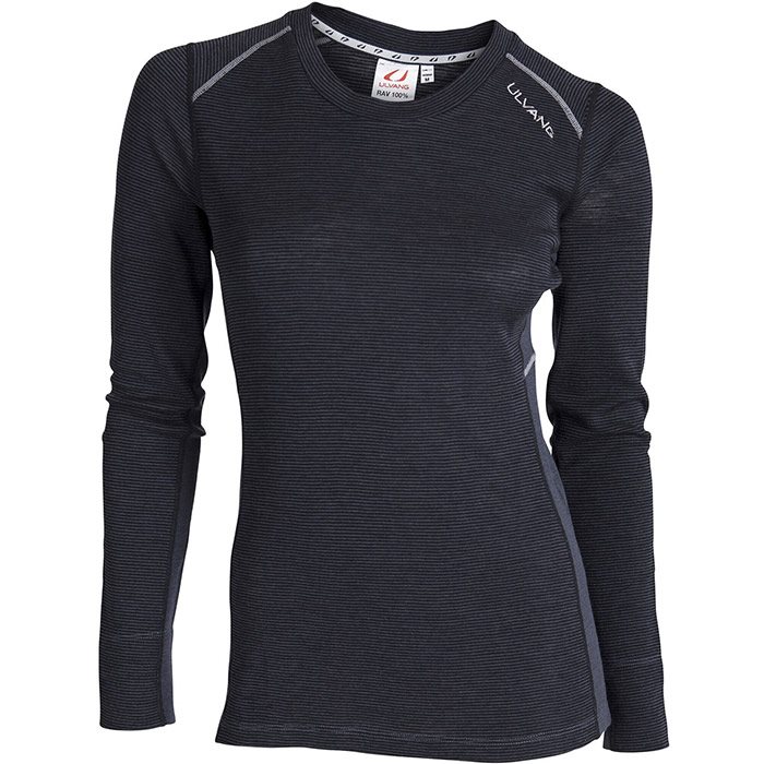 Ulvang Rav 100% Merino Uld Rund Hals Undertøj - Sort Tilbud