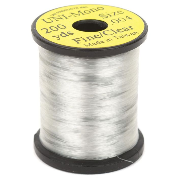 Uni Mono 200 Yards Klar Nylontråd til Fluebinding
