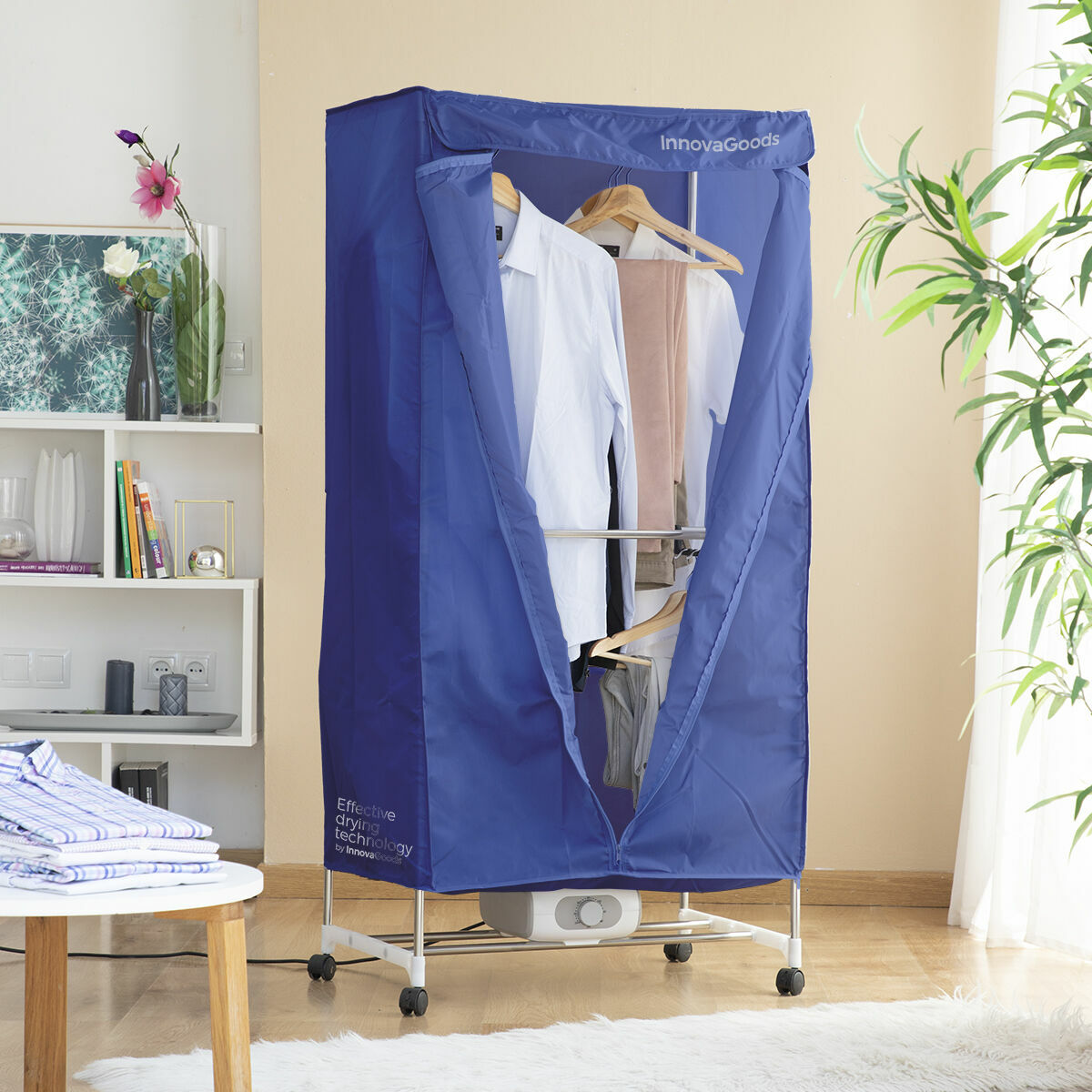 Bærbar Elektrisk Tørretumbler Med   Højder Dupledry Blue Innovagoods   W