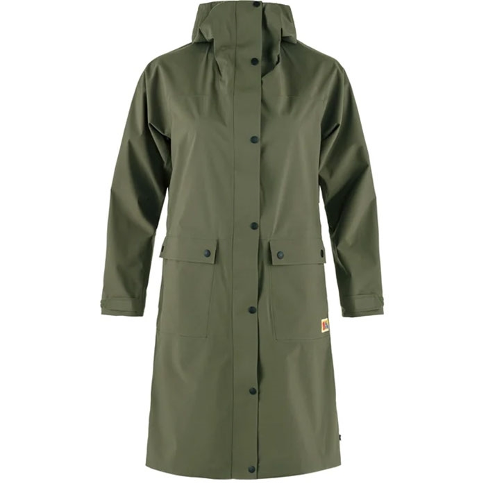 Fj? Llr? Ven Rain Parka Kvinder Damer Laurel Green Xl Regntøj Poncho