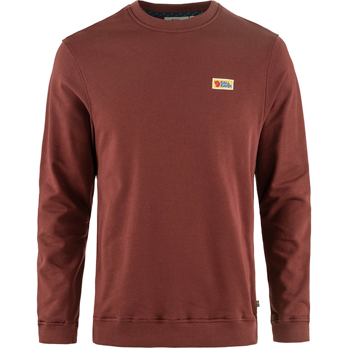 Fjällräven Vardag Sweater til Herre – Maroon, Økologisk Komfort