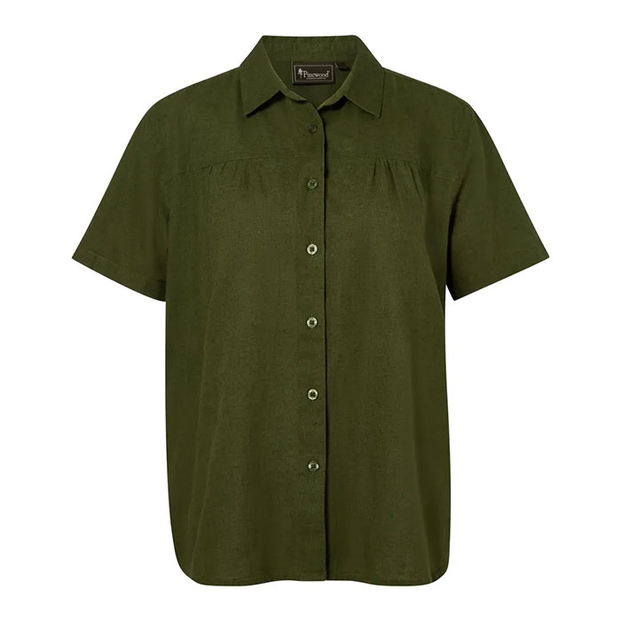 Pinewood V? Rnamo Insectsafe  Hemp Mix Kvinder   Damer Pine Green Xl   Skjorter