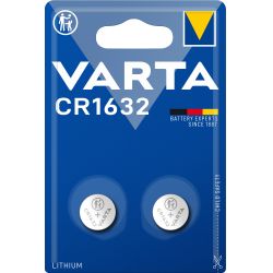 Varta CR1632 Lithium Møntbatteri 2-Pak – Hurtig Levering!