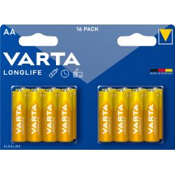 Varta Longlife AA Batterier - 16 Pakke Tilbud!