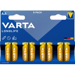 Varta Longlife AA Batterier - 8 Pakke Tilbud!