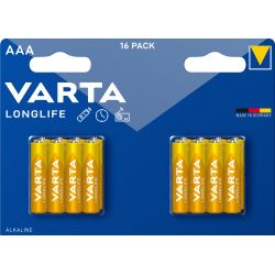 Varta Longlife AAA Batterier 16 Pakke - Hurtig Levering!