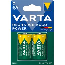 Varta Genopladelige C Batterier 3000mAh - 2 Pakke