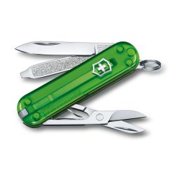 Victorinox Classic Sd Transparent Colors Green Tea   Multitool
