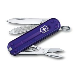 Victorinox Classic Sd Transparent Colors Persian Indigo   Multitool