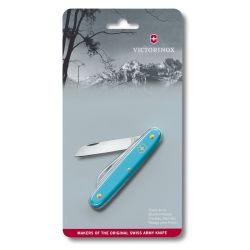 Victorinox Floral Knife Light Blue With Straight Blade   Mm   Kniv