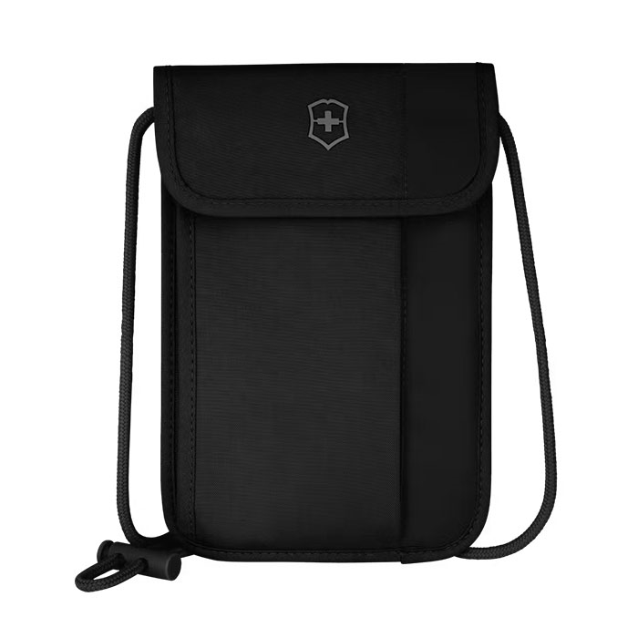 Victorinox Travel Essentials Security Neck Pouch Black   Små Tasker  Punge  Tilbehør