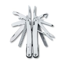 Victorinox Swisstool Spirit  In Leather Pouch With Pointed   Multitool