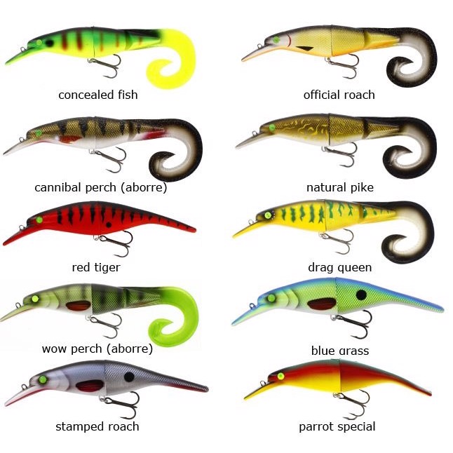 Westin Platypus Teez Tail 16 cm Rød Tiger Wobler på tilbud