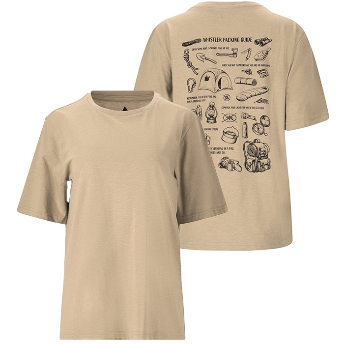 Whistler Caloot Dame T-Shirt med Unikt Rygprint