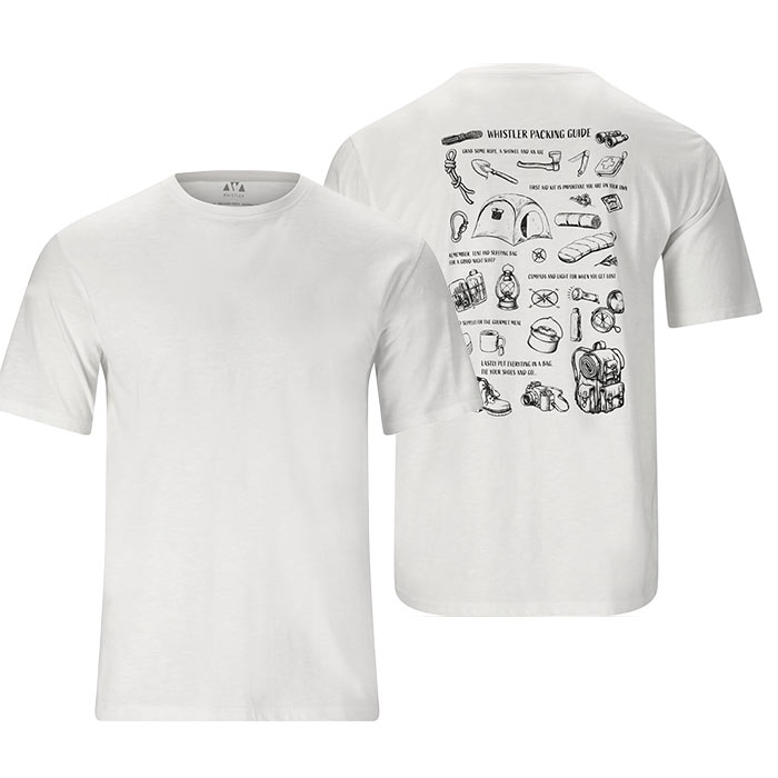 Whistler Caloot T-Shirt til Mænd – Hvid med Unikt Print