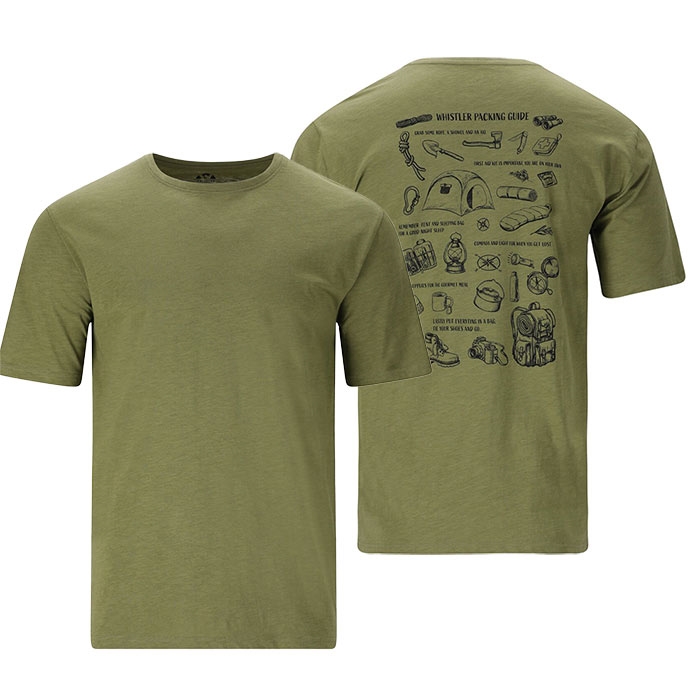 Whistler Caloot Herre T-shirt i Loden Grøn - Black Friday!