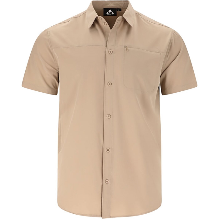 Whistler Jeromy Functional Shirt Herre   Mænd Weatherred Teak Xl   Skjorter