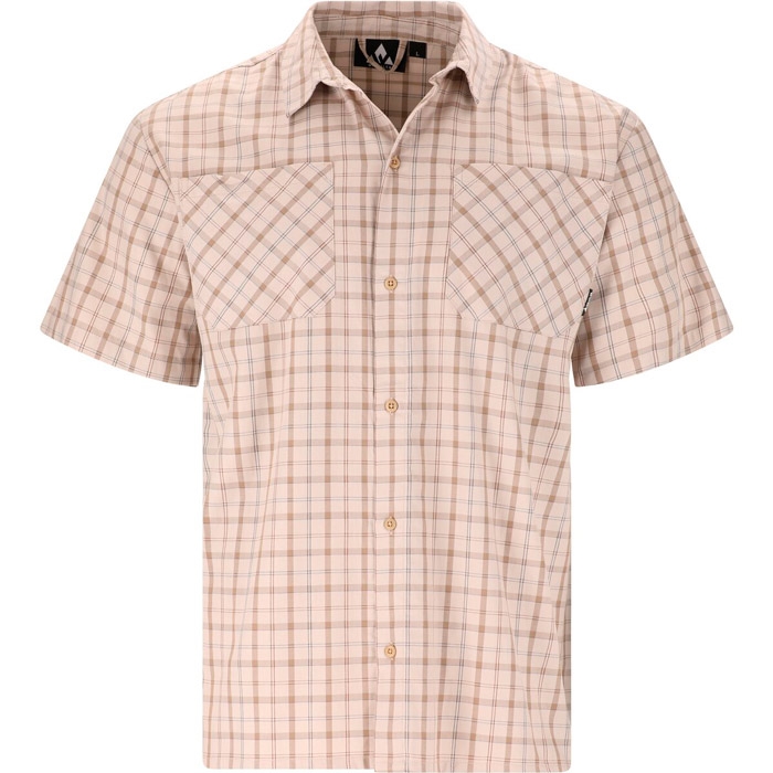 Whistler Leslies S S Check Shirt Herre   Mænd  Pumice Stone Xl   Skjorter