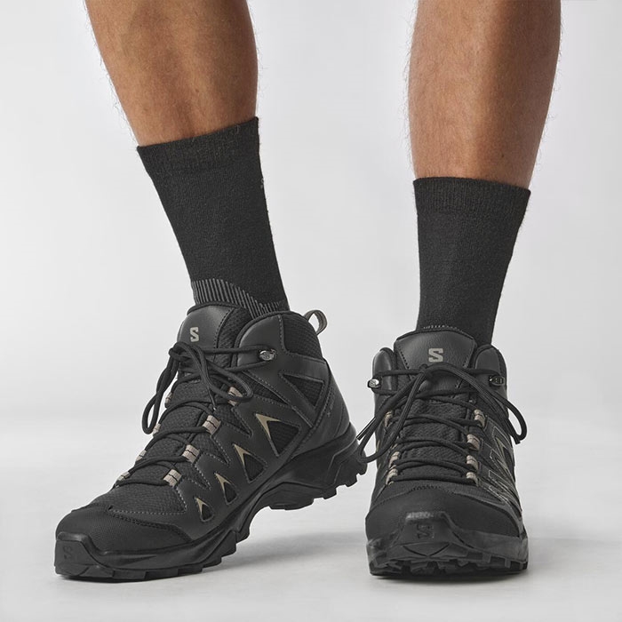 Salomon X Braze Mid GTX Vandrestøvler til Mænd - Sort