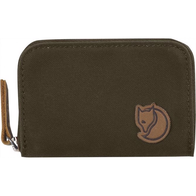 Fj? Llr? Ven Zip Card Holder Pung Dark Olive   Små Tasker  Punge  Tilbehør