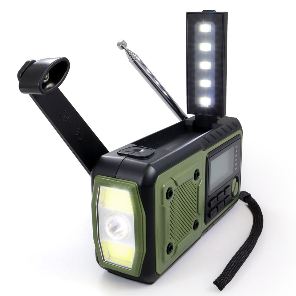 Origin Outdoors Kurbelt Radio med Powerbank til Camping