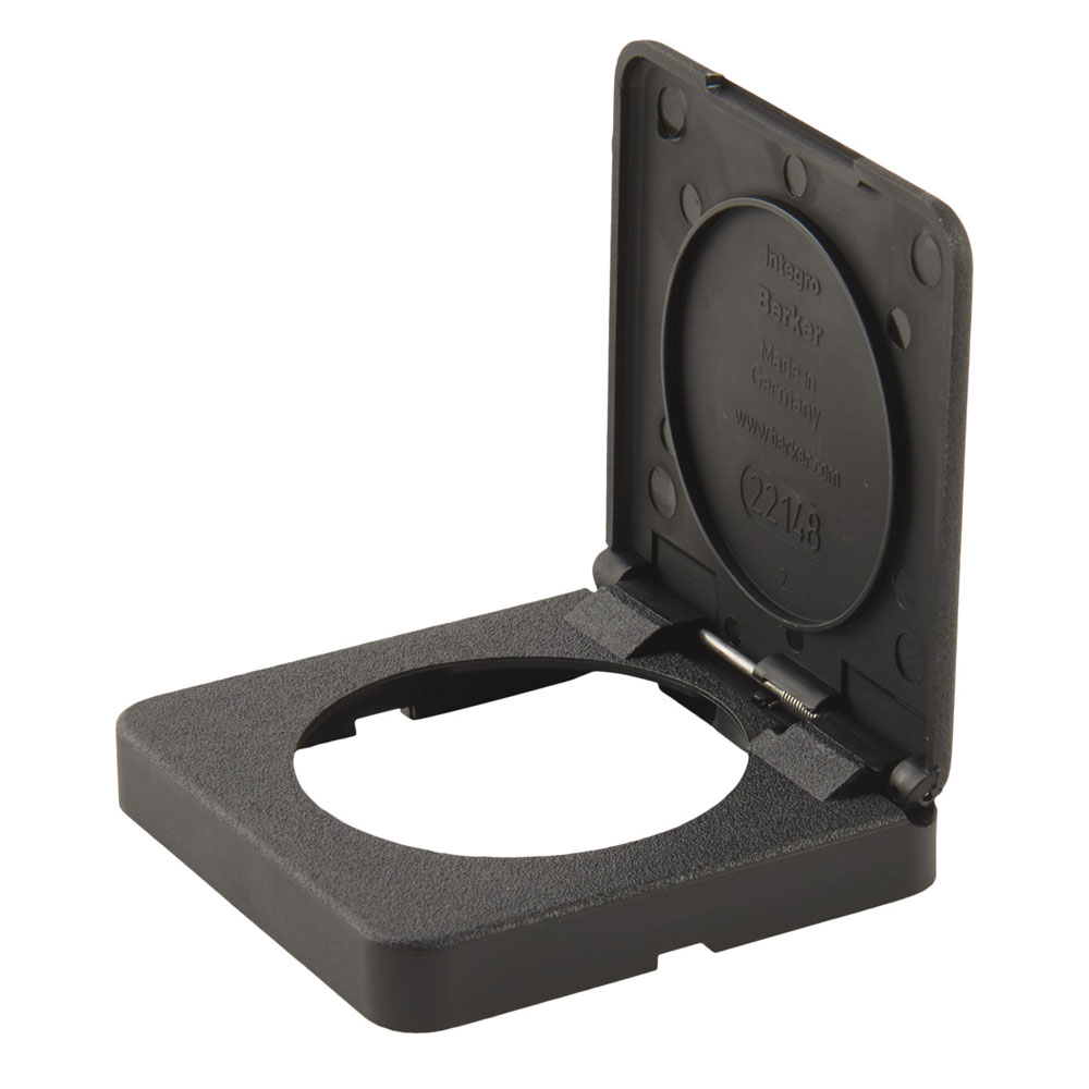 Berker Integro Classic Single Ramme med Klap - Sort