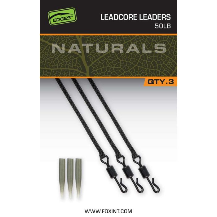Fox Edges Naturals Leadcore Leaders  Lb