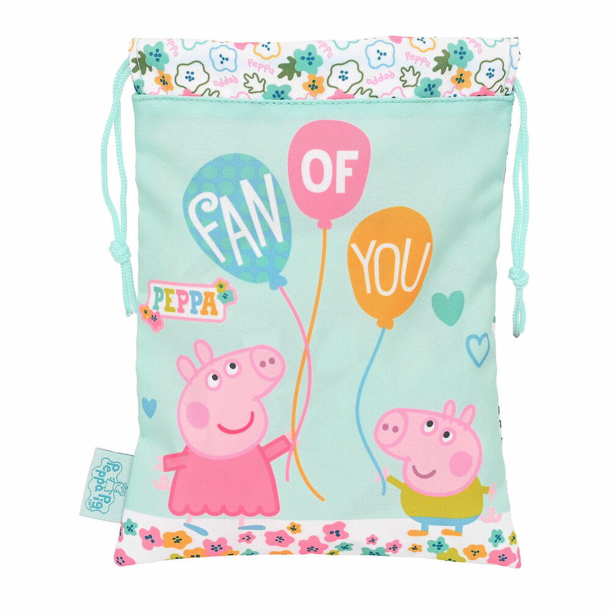 Madkasse Med Tilbehør Peppa Pig Cosy Corner Sæk  Sack  Lyseblå   X   Cm