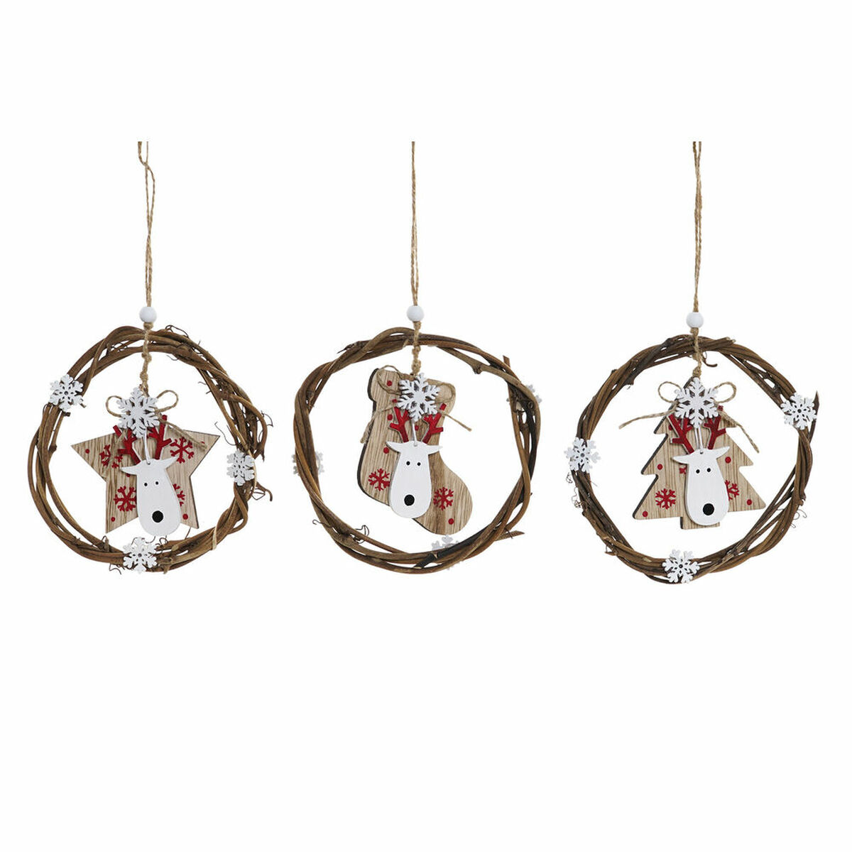 Julepynt Dkd Home Decor Træ   Pcs    X   X   Cm