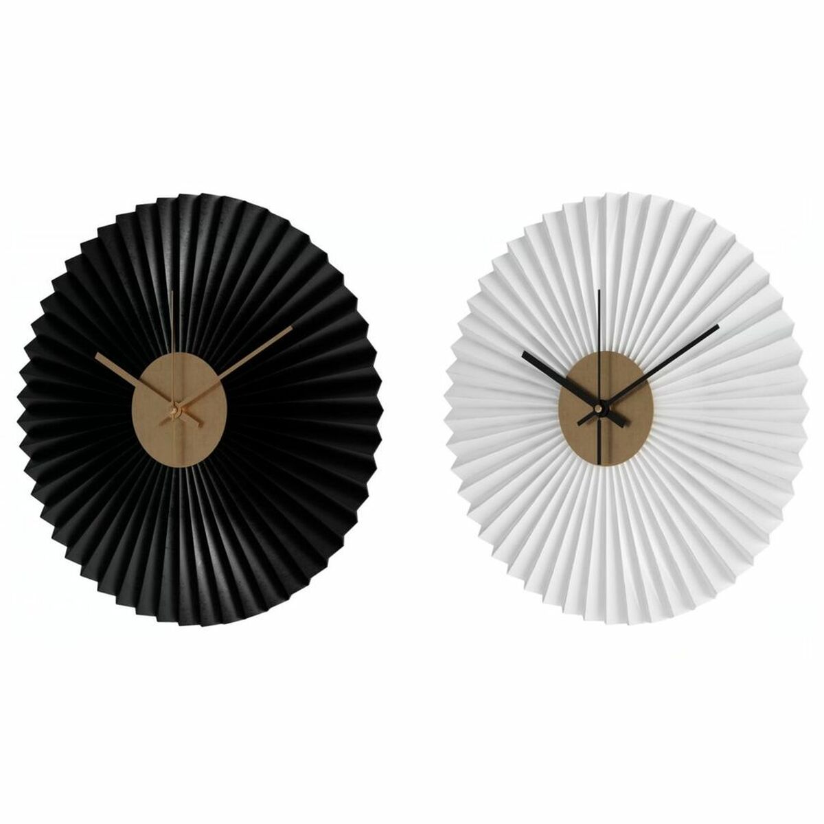 Vægur Dkd Home Decor Hvid Sort Hvid Sort Jern Plastik Moderne   X   X   Cm   Enheder